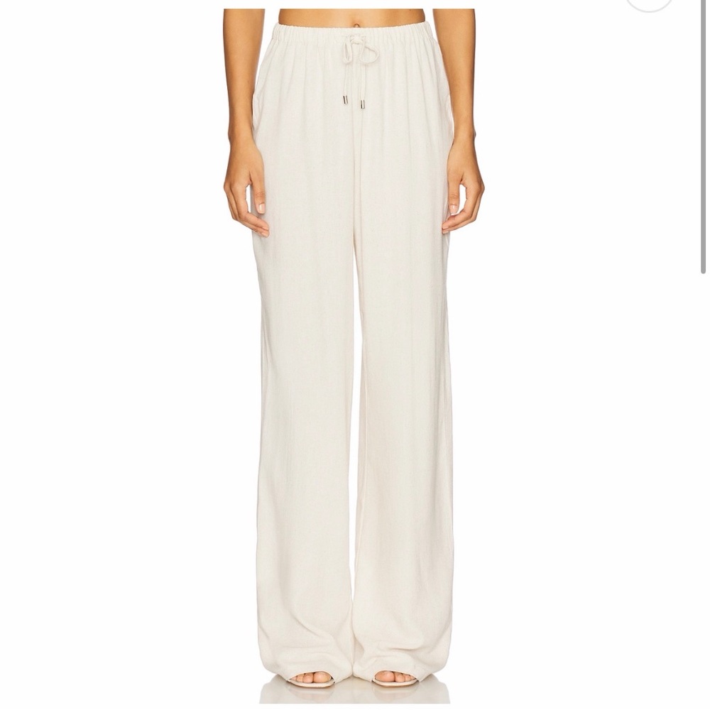NWT, All The Ways Beth Drawstring Pant in Natural